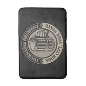 Bierbrauerei Personalisiert NAME Brauerei Big Tass Badematte (Vorderseite Vertikal)