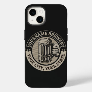 Bierbrauerei Personalisiert NAME Brauerei Big Tass Case-Mate iPhone 14 Hülle