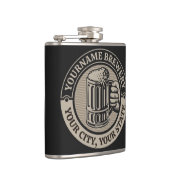 Bierbrauerei Personalisiert NAME Brauerei Big Tass Flachmann (Rechts)