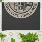 Bierbrauerei Personalisiert NAME Brauerei Big Tass Geschirrtuch (Gefaltet)