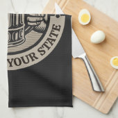 Bierbrauerei Personalisiert NAME Brauerei Big Tass Geschirrtuch (Viertel Falte)