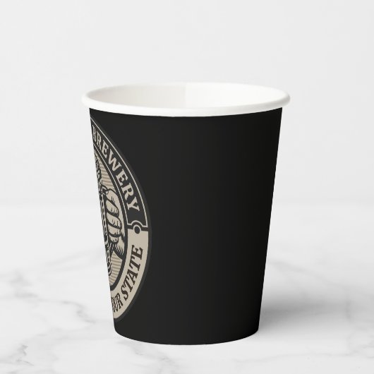 Bierbrauerei Personalisiert NAME Brauerei Big Tass Pappbecher (Links)