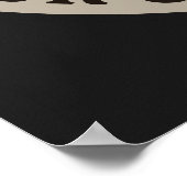 Bierbrauerei Personalisiert NAME Brauerei Big Tass Poster (Ecke)