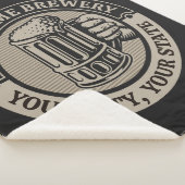 Bierbrauerei Personalisiert NAME Brauerei Big Tass Sherpadecke (3/4)