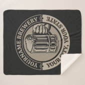 Bierbrauerei Personalisiert NAME Brauerei Big Tass Sherpadecke (Vorderseite (Horizontal))