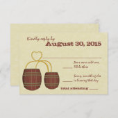 Bierbrauerei RSVP Karte (Vorne/Hinten)