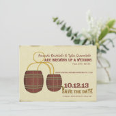 Bierbrauerei Save the Date (Stehend Vorderseite)