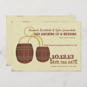 Bierbrauerei Save the Date (Vorne/Hinten)