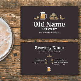 Bierbrauerei und Tasse Visitenkarte