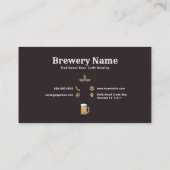 Bierbrauerei und Tasse Visitenkarte (Rückseite)