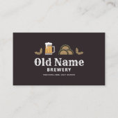 Bierbrauerei und Tasse Visitenkarte (Vorderseite)