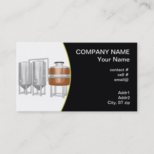 Bierbrauereiausrüstung Visitenkarte (Vorderseite)