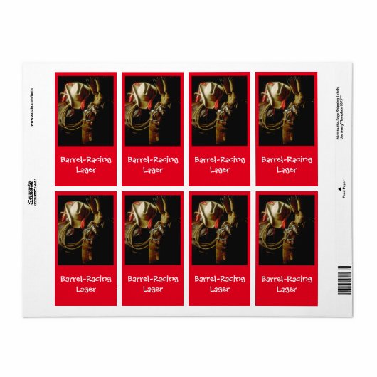 Bierbrauetikett Western (Vorne)