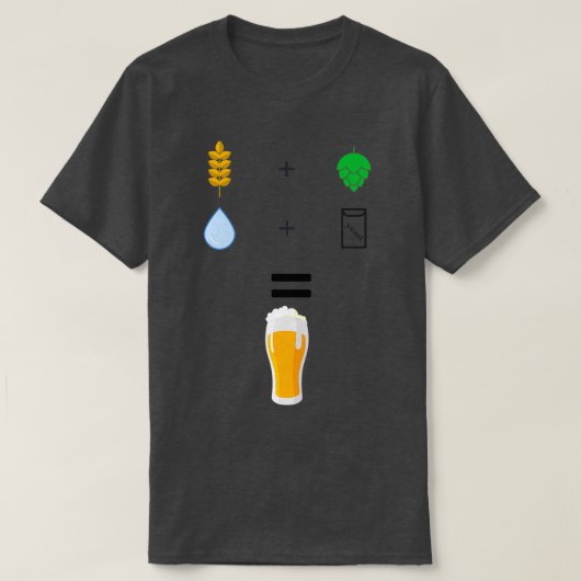 Bierbrauzutaten T T-Shirt (Design vorne)
