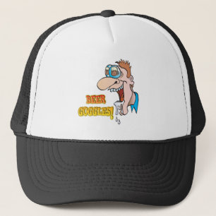 Bierbrille lustiges Trinkdesign Truckerkappe