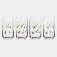 Bierbrille, Tasse & Steine Blumenmuster