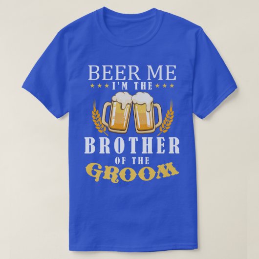 Bierbrüder des Groomtrinkteams bei Hochzeit T-Shirt (Design vorne)