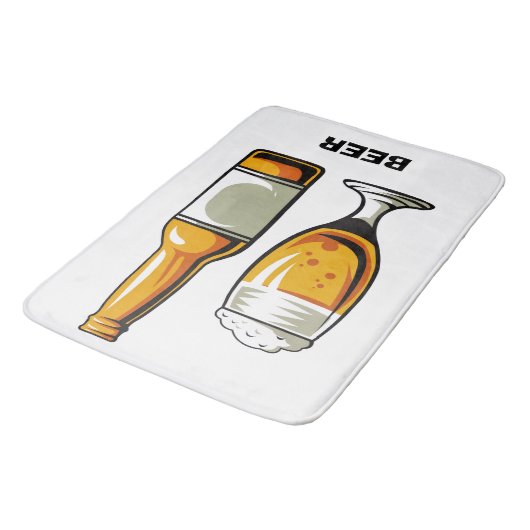 Bierdesignmatte Badematte (Schrägansicht)