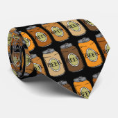Bierdosen Oktoberfest Biertrinker Krawatte (Gerollt)