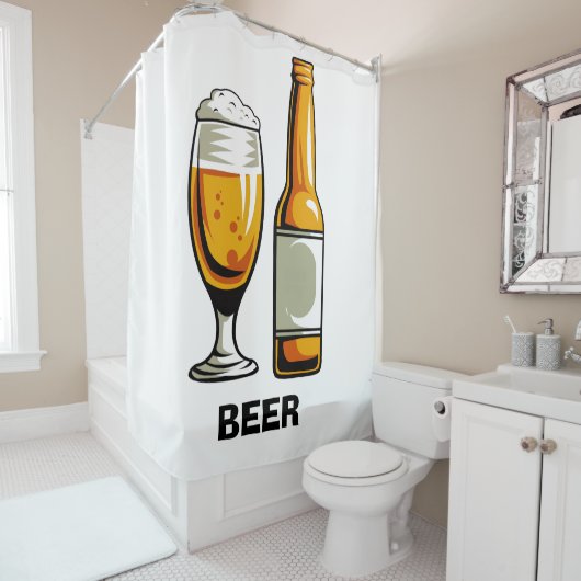 Bierdusche Duschvorhang (Beispiel)