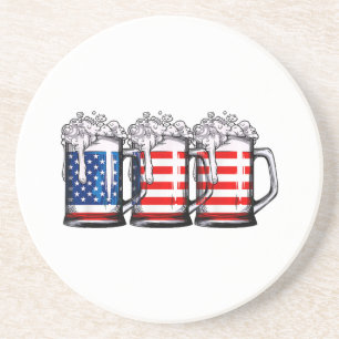 Biere American Flag 4. Juli Männer Frauen Merica D Getränkeuntersetzer