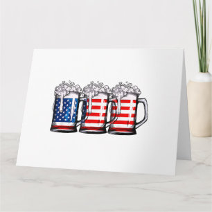 Biere American Flag 4. Juli Männer Frauen Merica D Karte