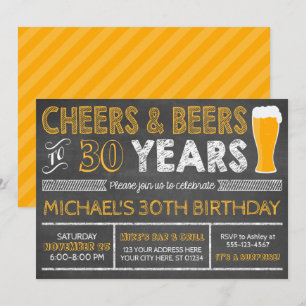 Biere bis 30 Jahre Einladung zum Geburtstag