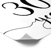 Biere bis 30 Jahre Geburtstagszeichen Poster (Ecke)