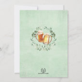 Biere bis 90 Jahre Erwachsene zum Geburtstag Einladung (Rückseite)