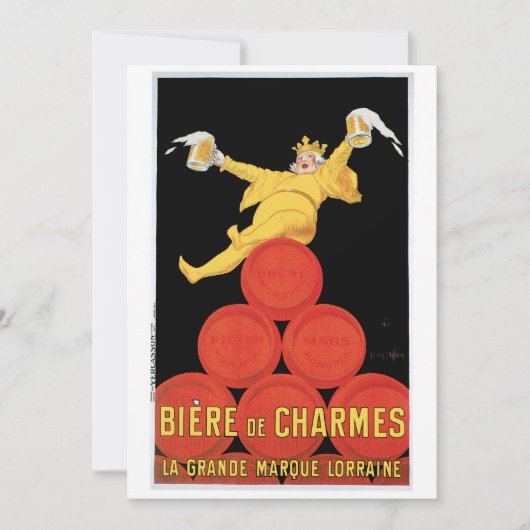 Biere de Charmes Invitation / Birthday Card Einladung (Vorderseite)