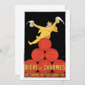 Biere de Charmes Invitation / Birthday Card Einladung (Vorne/Hinten)