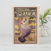 Biere de la Meuse von Marc Auguste Bastard Einladung (Stehend Vorderseite)