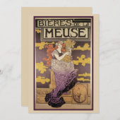 Biere de la Meuse von Marc Auguste Bastard Einladung (Vorne/Hinten)