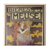 Biere de la Meuse von Marc Auguste Bastard Fliese (Vorderseite)