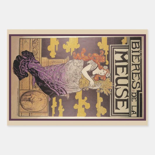 Biere de la Meuse von Marc Auguste Bastard Geschenkpapier Set (Vorderseite)