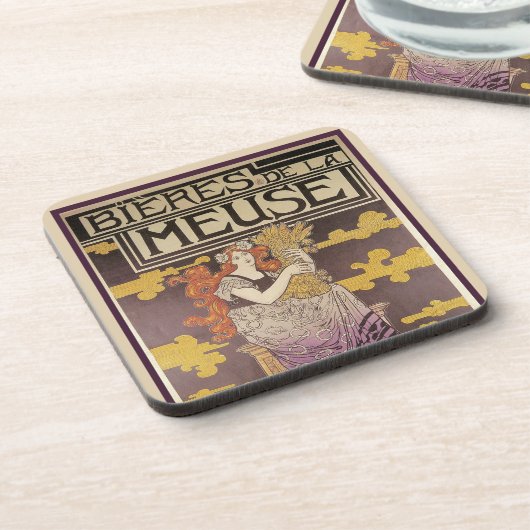 Biere de la Meuse von Marc Auguste Bastard Getränkeuntersetzer (Linke Seite)