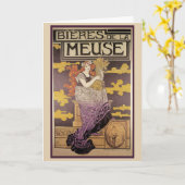 Biere de la Meuse von Marc Auguste Bastard Karte (Gelbe Blume)