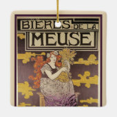 Biere de la Meuse von Marc Auguste Bastard Keramikornament (Rückseite)