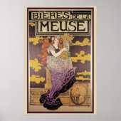 Biere de la Meuse von Marc Auguste Bastard Poster (Vorne)