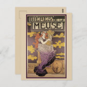 Biere de la Meuse von Marc Auguste Bastard Postkarte (Vorne/Hinten)
