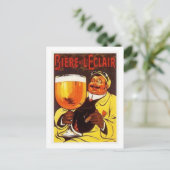 Biere de L'eclair Postkarte (Stehend Vorderseite)