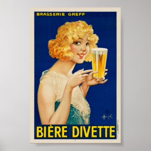 Biere Divette Vintage Poster 1929