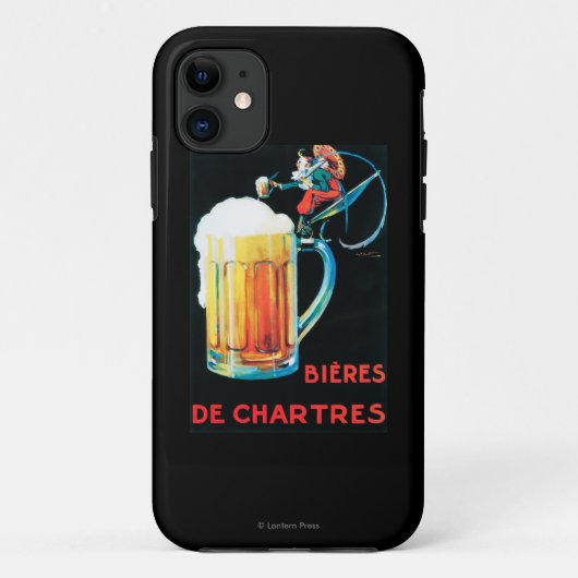 Biere fördernden Plakats Chartres Case-Mate iPhone Hülle (Rückseite)