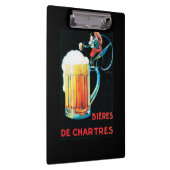 Biere fördernden Plakats Chartres Klemmbrett (Rechts)