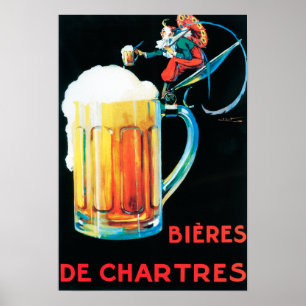 Biere fördernden Plakats Chartres Poster