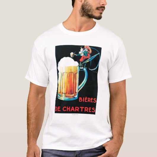 Biere fördernden Plakats Chartres T-Shirt (Vorderseite)