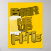 Biere mich heiß poster (Vorne)