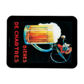 Biere von Chartres Werbeplakat Magnet (Horizontal)
