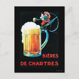 Biere von Chartres Werbeplakat Postkarte