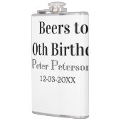 Biere zum 30. Geburtstag Name Datum Mann stilvollE Flachmann (Links)